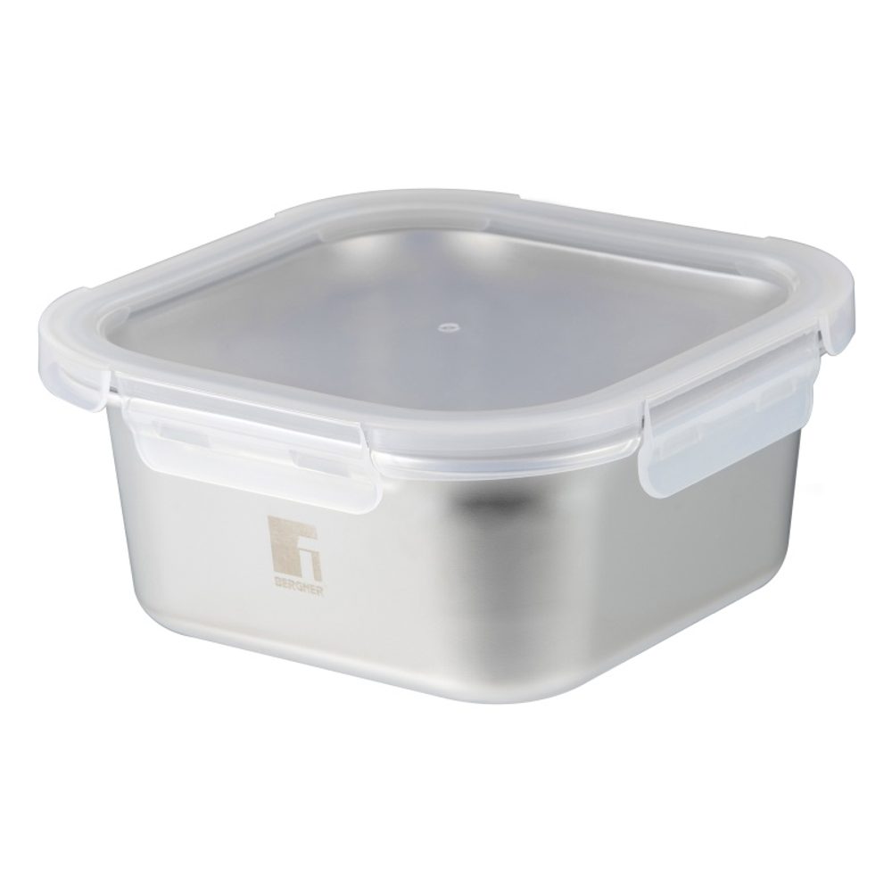Levně BERGNER Dóza na potraviny nerez LOVERS 1,5 litru BG-36314-GY