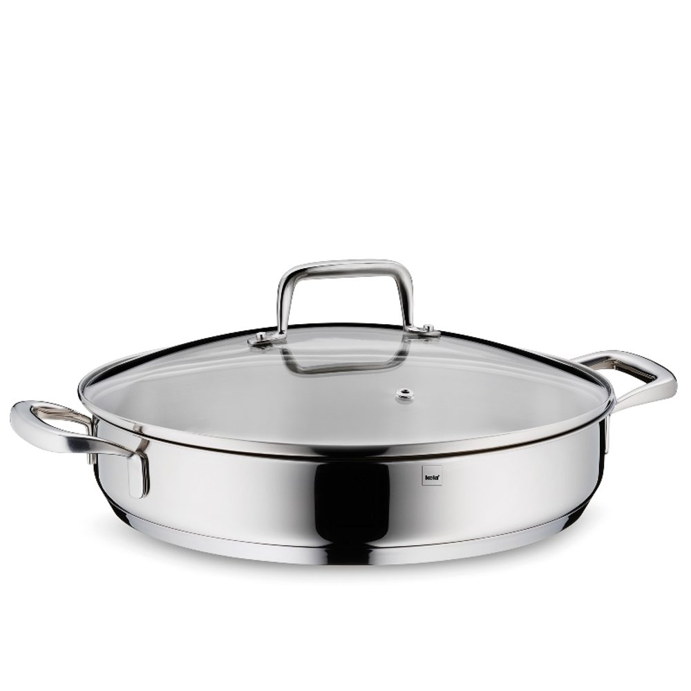 Levně KELA Pánev s poklicí nerez 18/10 FLAVORIA 28 cm KL-10186