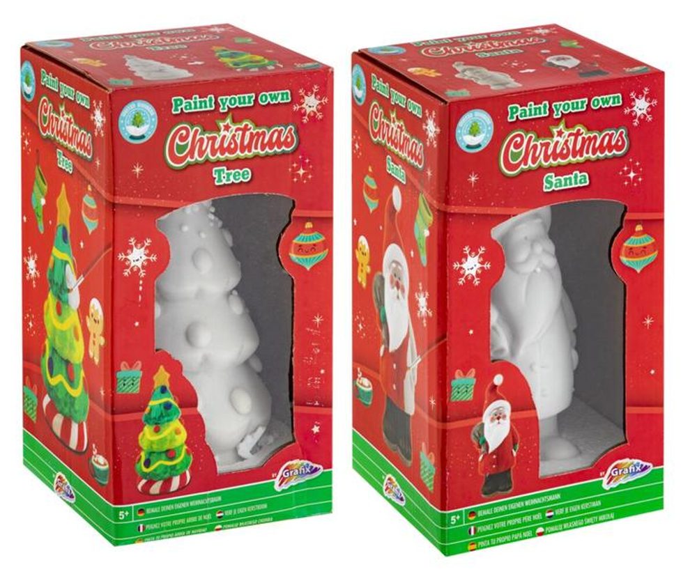 Levně RMS FIGURKA VYMALUJ SI SÁM SANTA/STROM 23CM, 2ASS