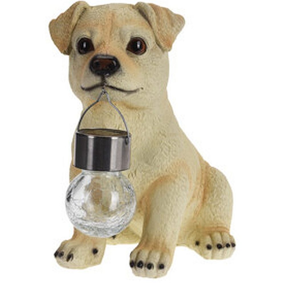HOMESTYLING Zahradní dekorace pes se solární lampou Labrador 24 cm KO-795201190labr