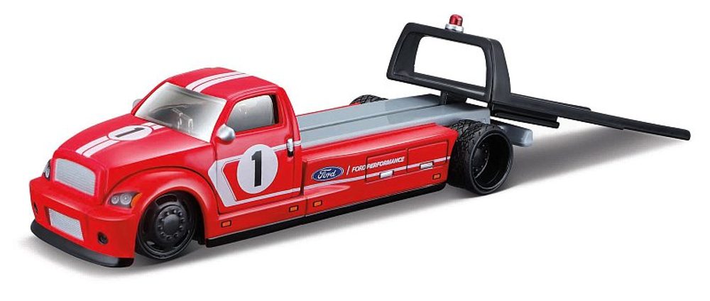 Levně Maisto Flatbed - 2018 Ford GT Heritage Edition, červená, 1:64