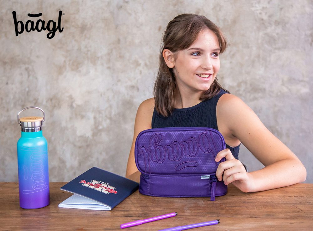 BAAGL SET 3 Coolmate Plum: batoh, penál, sáček (obrázek 15)