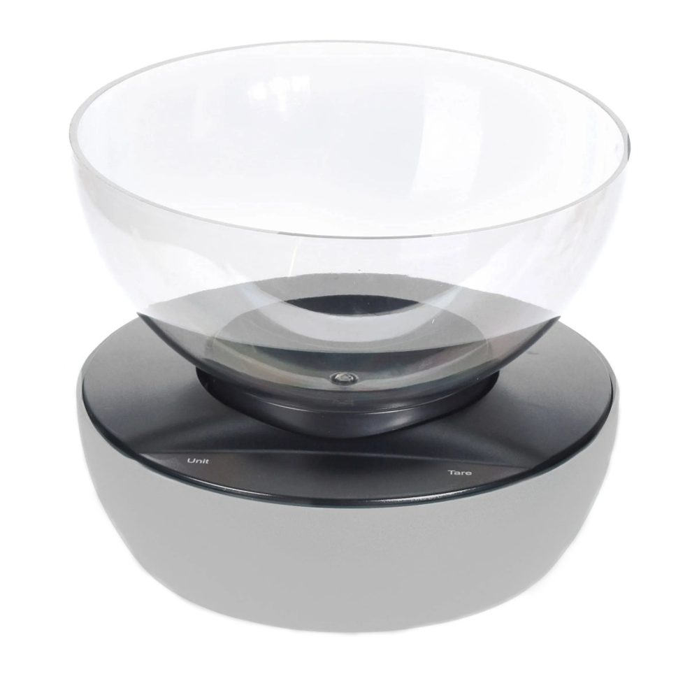 Levně EXCELLENT HOUSEWARE Váha kuchyňská s mísou digitální 5 kg / 1,3 l šedá KO-103100000seda