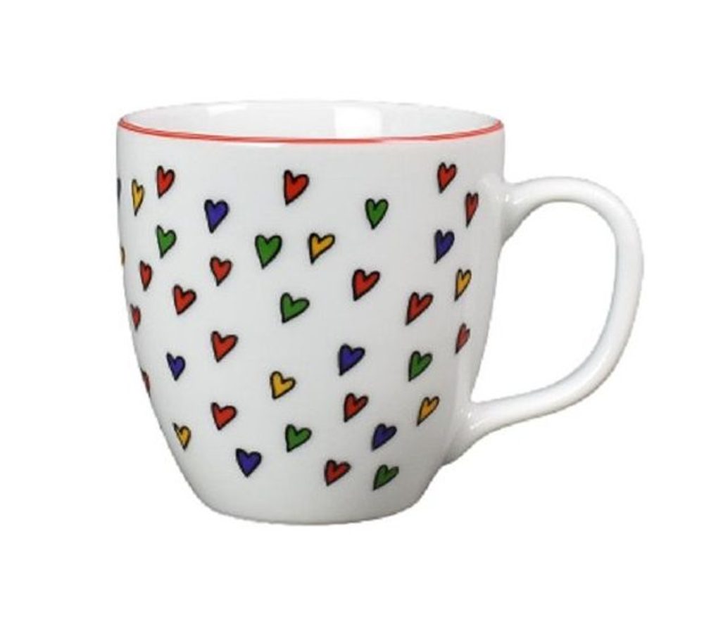 Levně hrnek 80ml HARRY mini, SRDÍČKA, bílý čes.porcelán