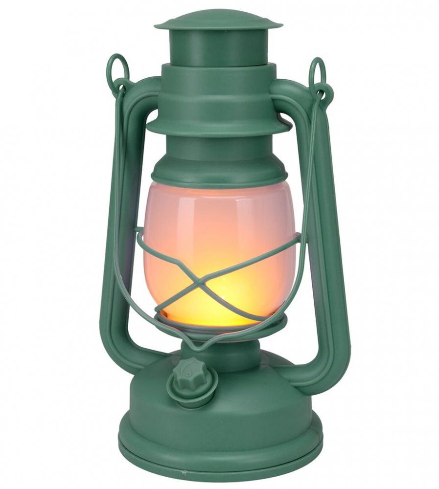 Levně PROGARDEN Lucerna s LED plamenem 24 cm zelená KO-CX2000500zele
