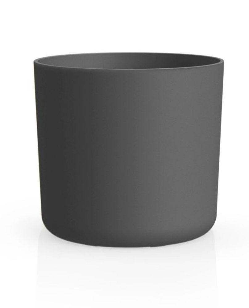 Levně obal d25cm LORA antracit, matná, plast