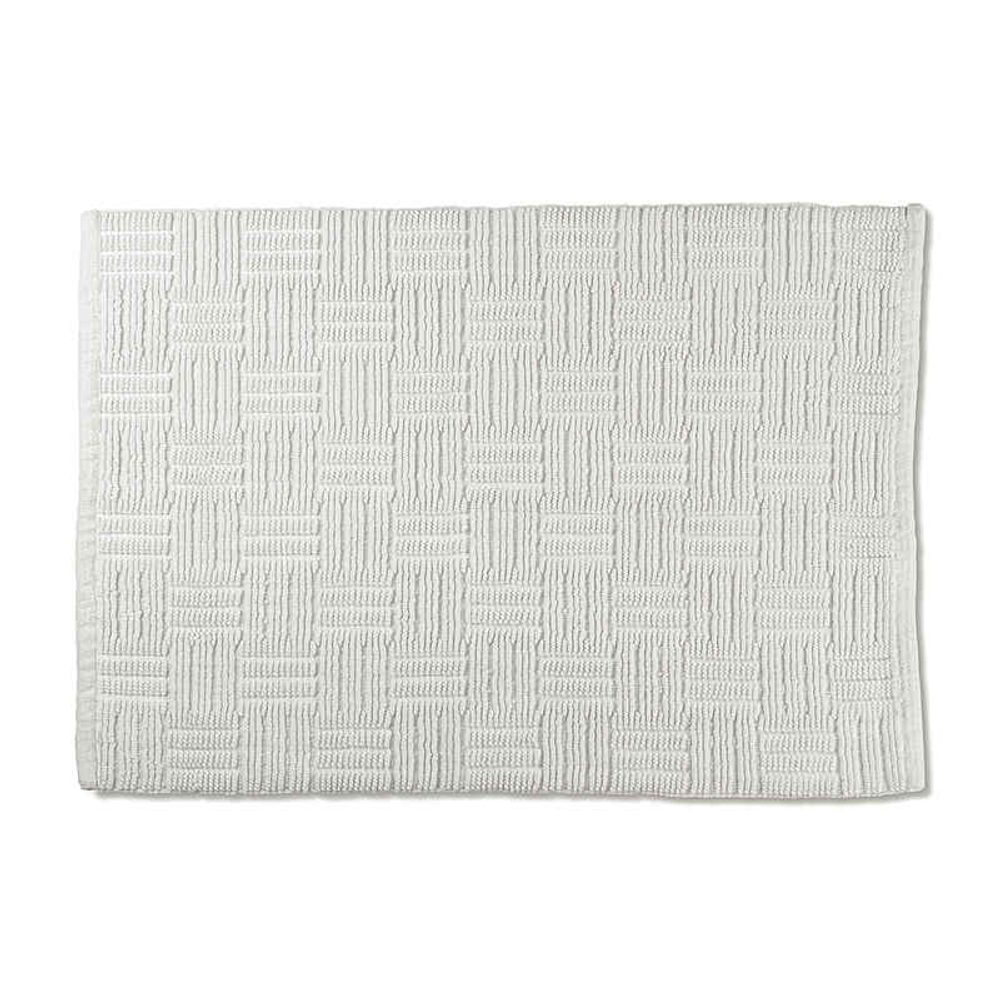 Levně KELA Koupelnová předložka Leana 80x50 cm bavlna bílá KL-23526