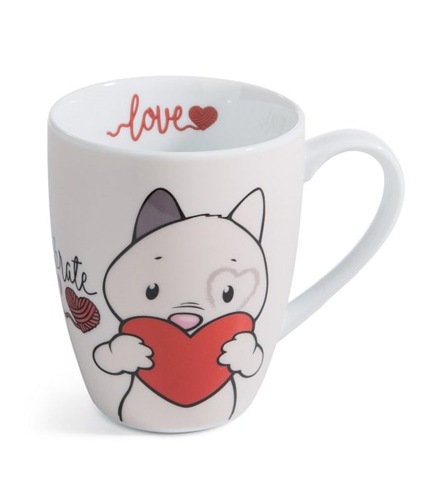 NICI hrníček Kočička "Celebrate Love" 310ml, porcelán, v dárkové krabičce