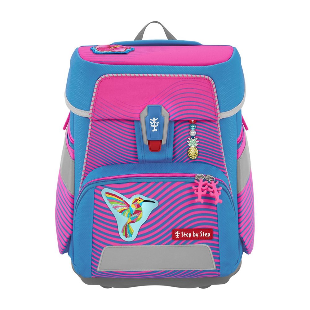 Levně Step by Step Školní aktovka SPACE NEON, Kolibri Kaja - 5 dílný set, AGR certifikát