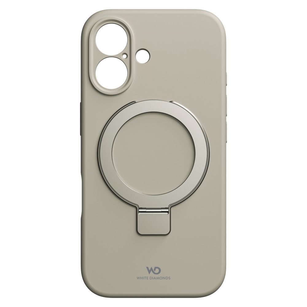 Levně White Diamonds Mag Urban Stand Case, kryt pro Apple iPhone 16, MagSafe kompatibilní, pískový