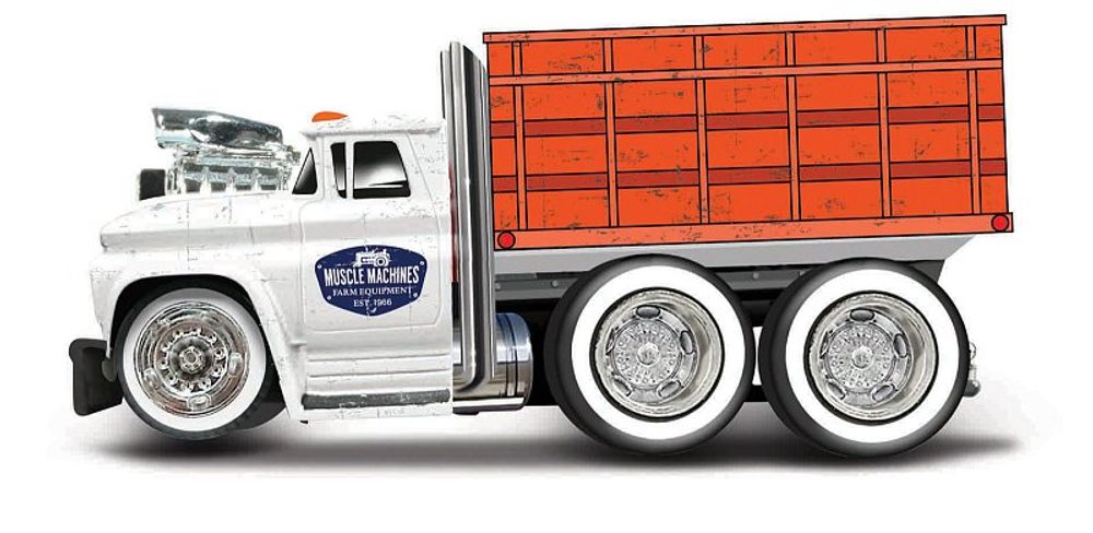 Levně Maisto - Work Rigs - 1966 Chevrolet C60 Grain Truck, 1:64