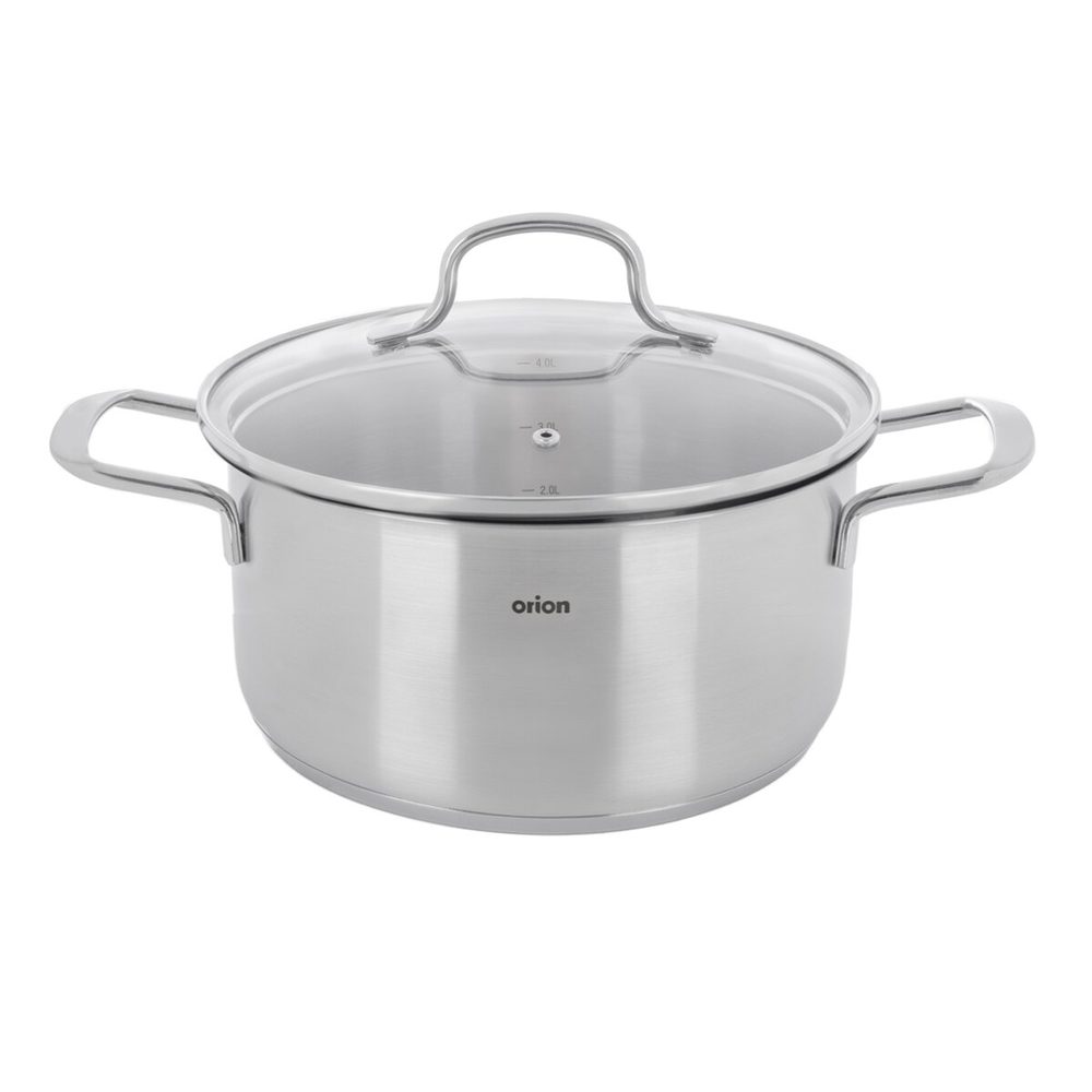 Levně Kastrol ANETT Glass s poklicí 4,6 l