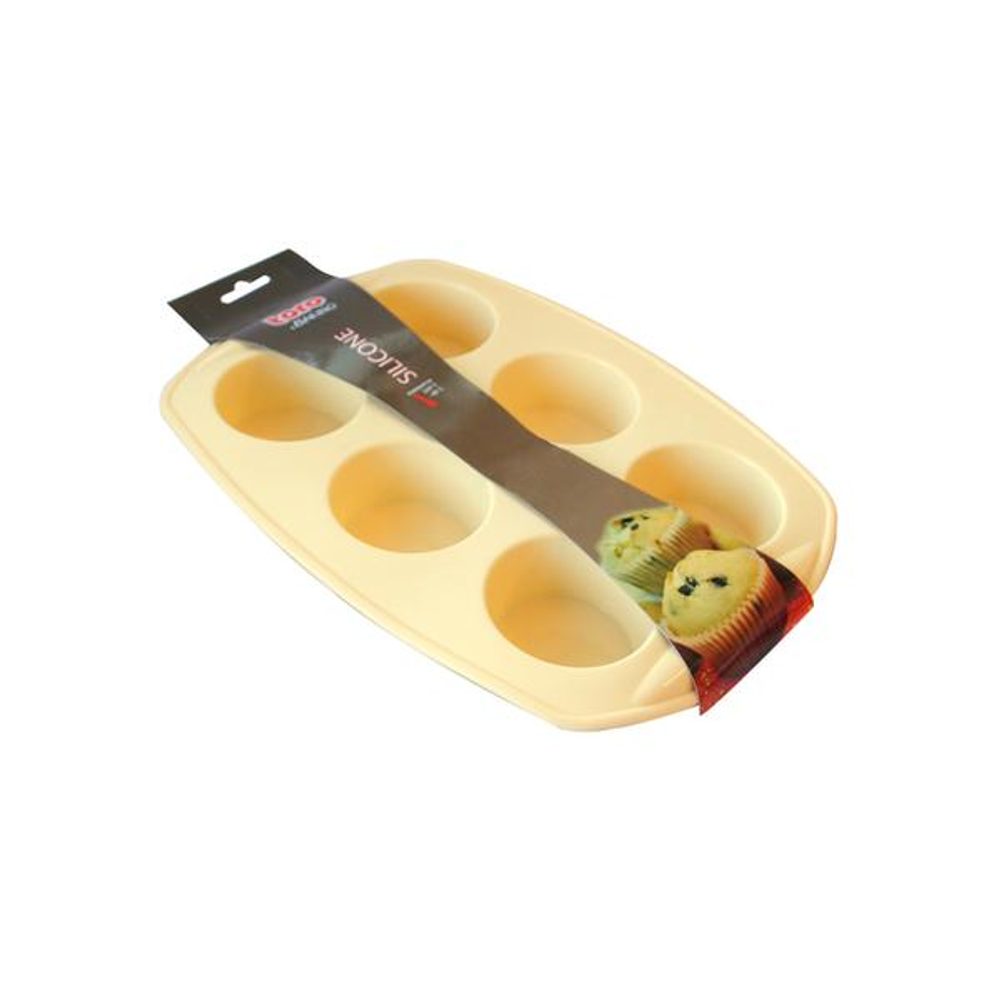 Levně TORO FORMA SILIKON MUFFIN 6KS, KRÉMOVÁ