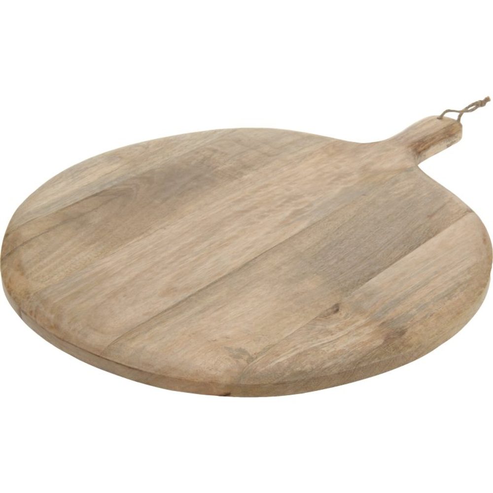 Levně EXCELLENT HOUSEWARE Kulaté prkénko na krájení nebo servírování s rukojetí 60 x 47 cm KO-A50100060