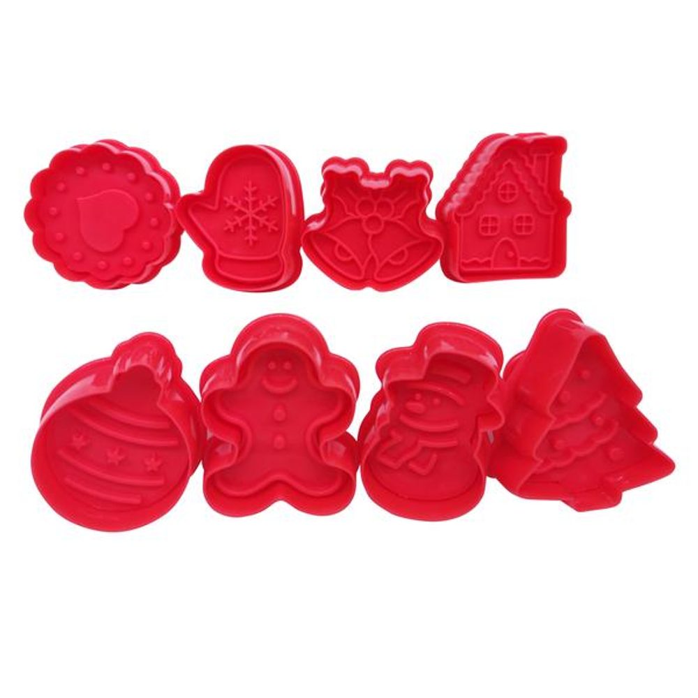 Levně TORO RAZÍTKA NA VÁNOČNÍ CUKROVÍ 8KS Á 5X5CM, PLAST,ASS