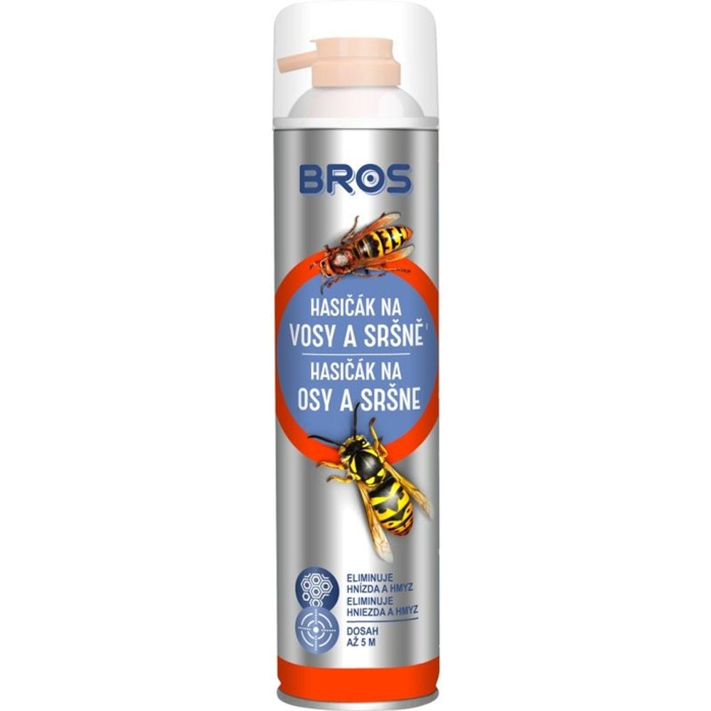 spray proti vosám a sršňům BROS-600 ml ( hasičák )