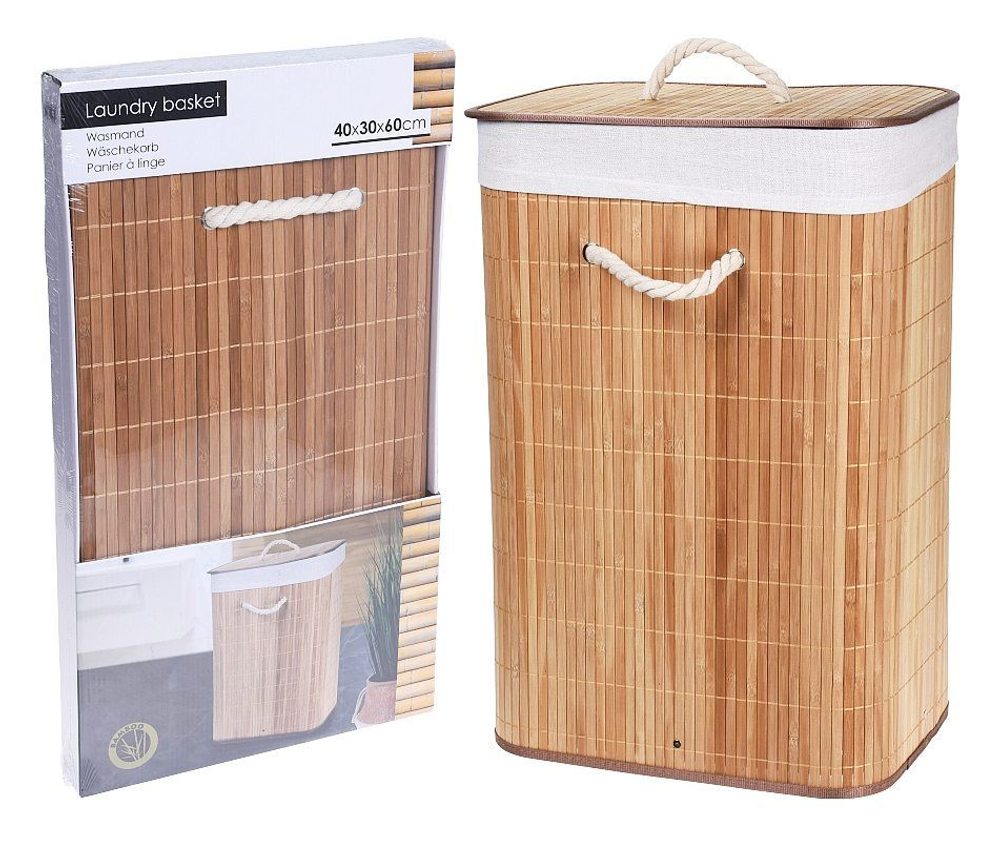 Levně EXCELLENT HOUSEWARE Koš na prádlo bambus 72 l KO-HX9100500