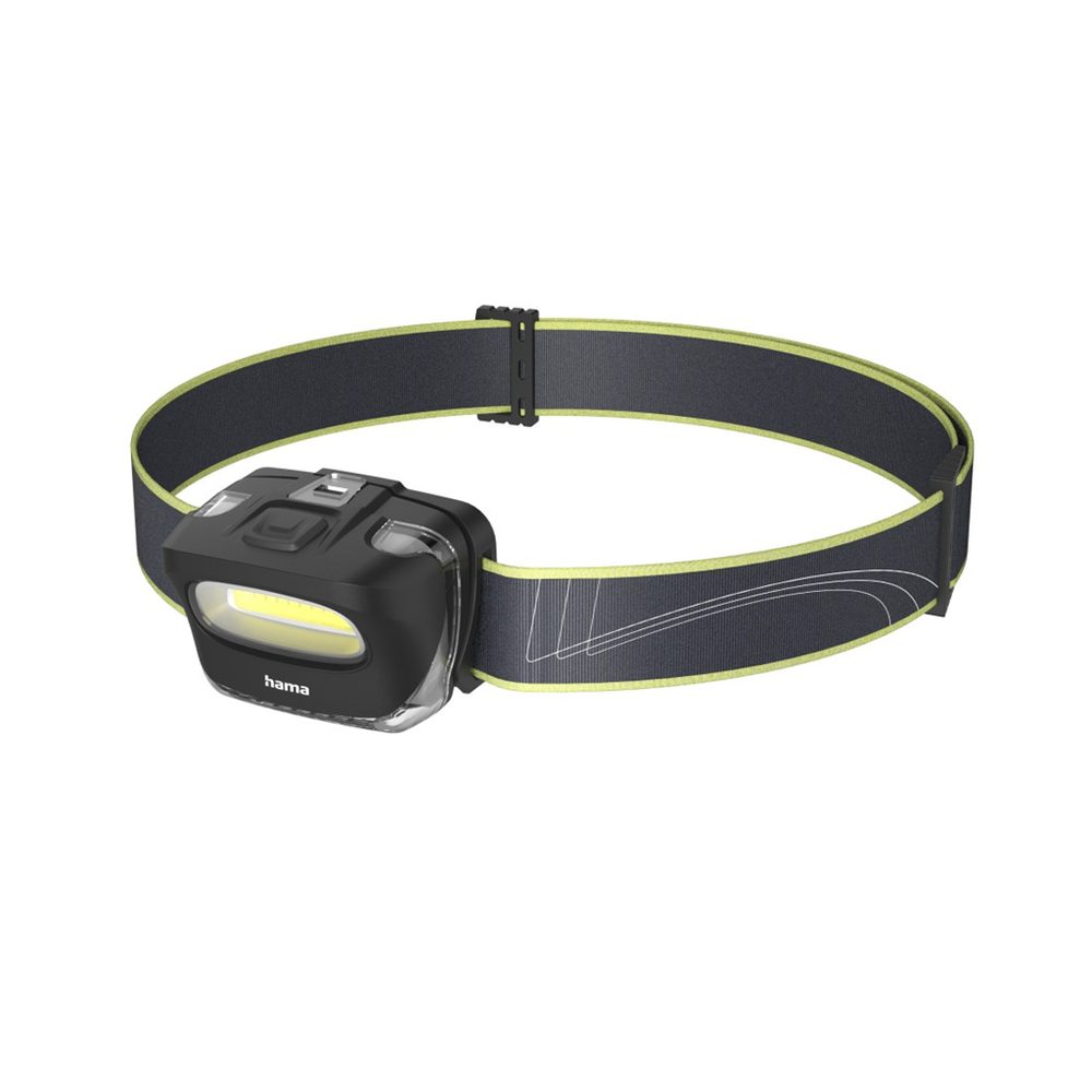 Levně Hama HL110, LED čelovka, COB, svítivost 110 lm, dosvit 18 m, baterie
