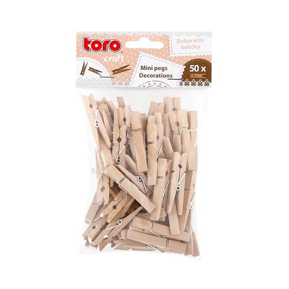 Levně TORO KOLÍČKY DŘEVĚNÉ 4,5CM, 50KS
