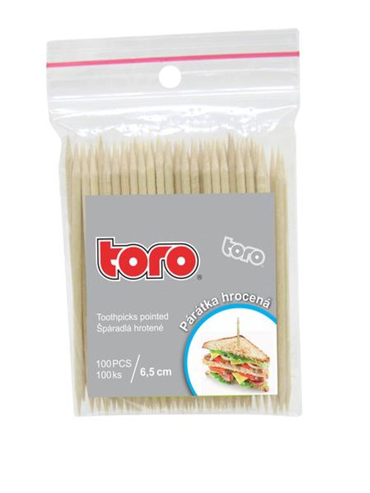 Levně TORO Párátka 100 ks, 6, 5 cm
