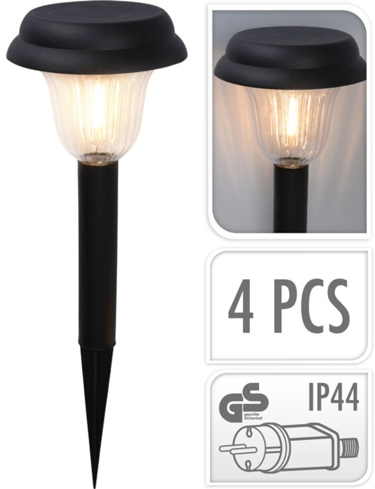 Levně PROGARDEN Lampa zahradní 16x45cm sada 4ks KO-AF5000490