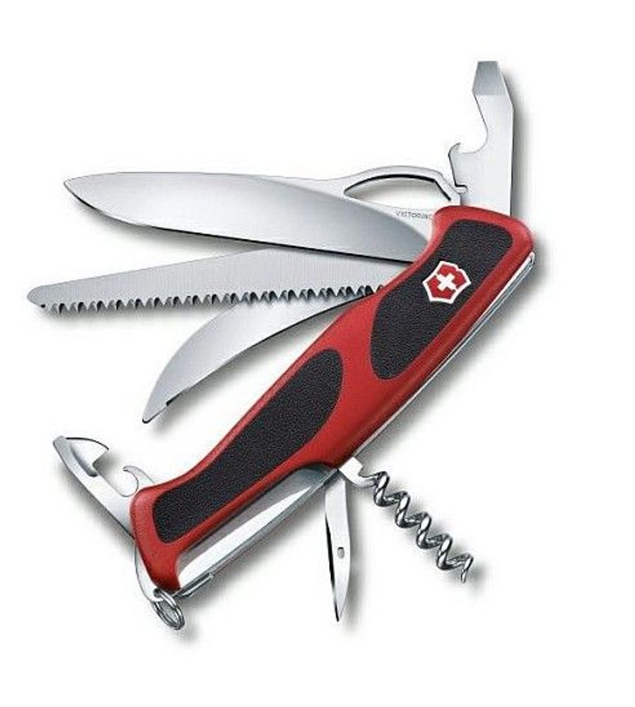 Levně nůž 13-funkcí 130mm RangerGrip 57 Hunter, kapesní, Victorinox