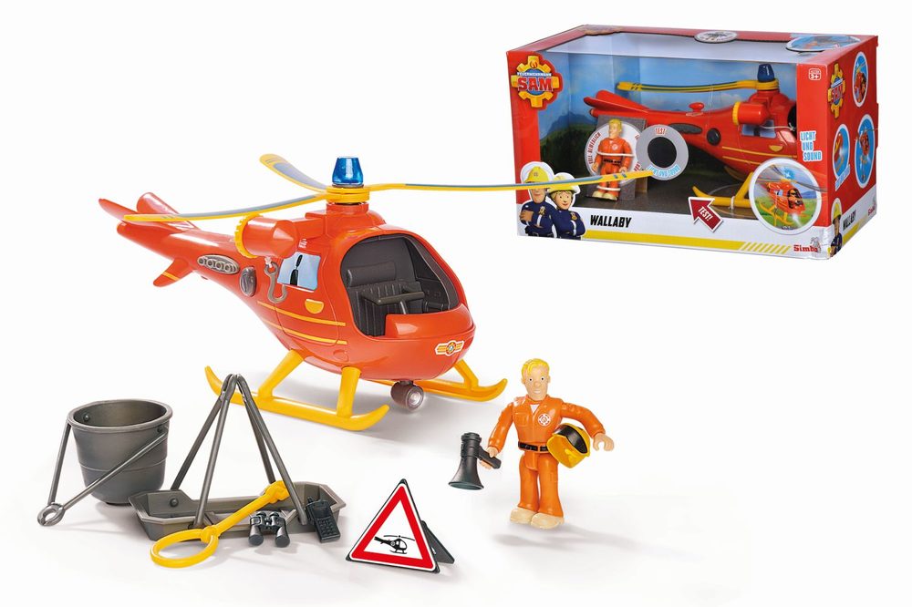 Levně Požárník Sam Vrtulník s figurkou