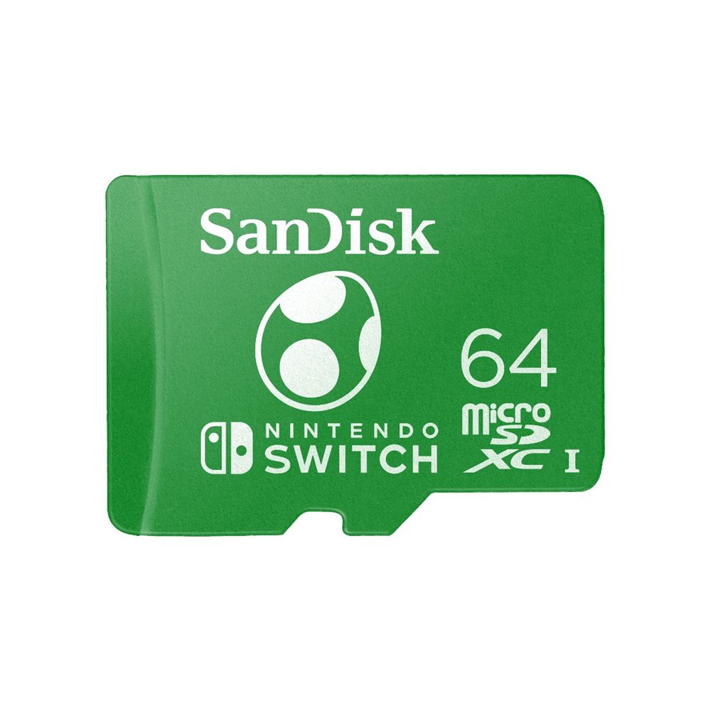 Levně SanDisk Nintendo Switch micro SDXC, Yoshi Edition 64 GB 100 MB/s A1 C10 V30 UHS-1 U3