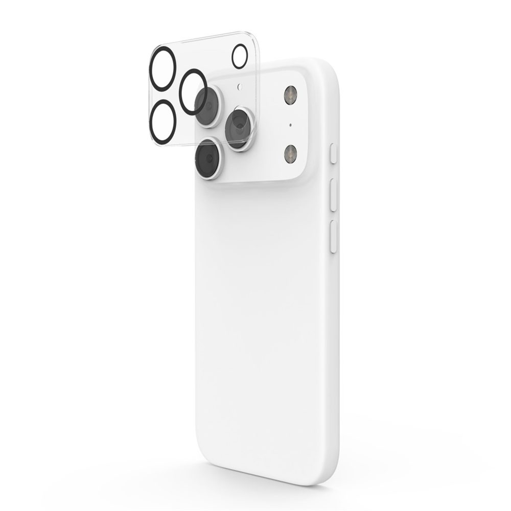 Levně Hama Cam Protect, ochranné sklo fotoaparátu pro Apple iPhone 17 Pro, průhledné