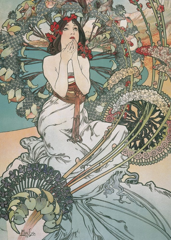 Levně Pohled Alfons Mucha – Monaco Monte Carlo, krátký Baagl