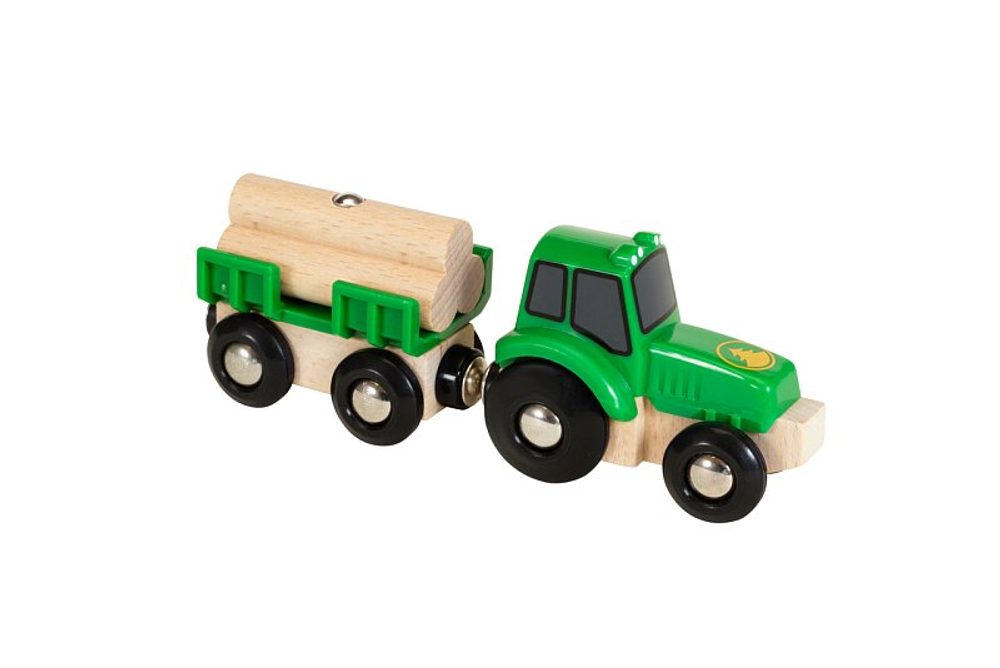 Levně BRIO Traktor s přívěsem a nákladem