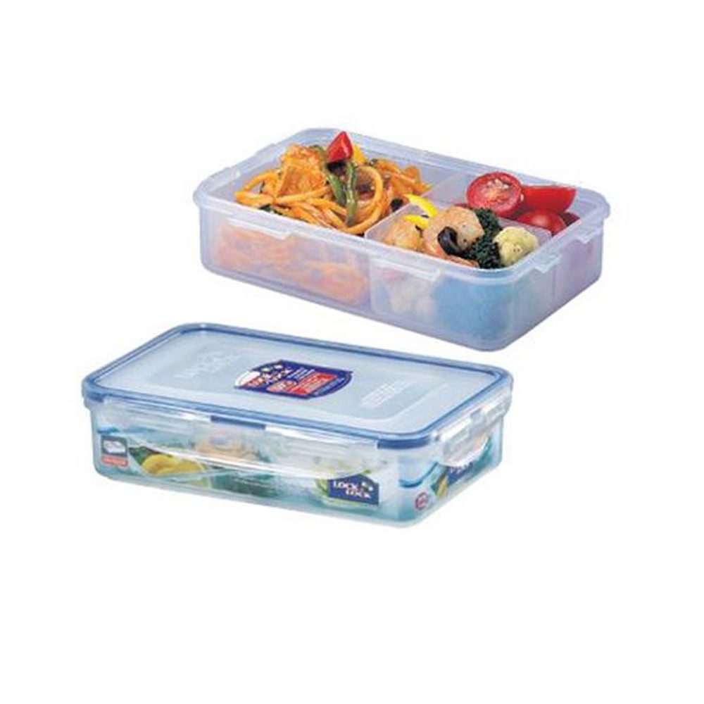 Levně LOCKNLOCK DÓZA NA POTRAVINY, OBDÉL. S PŘIHRÁDKAMI, 800 ML