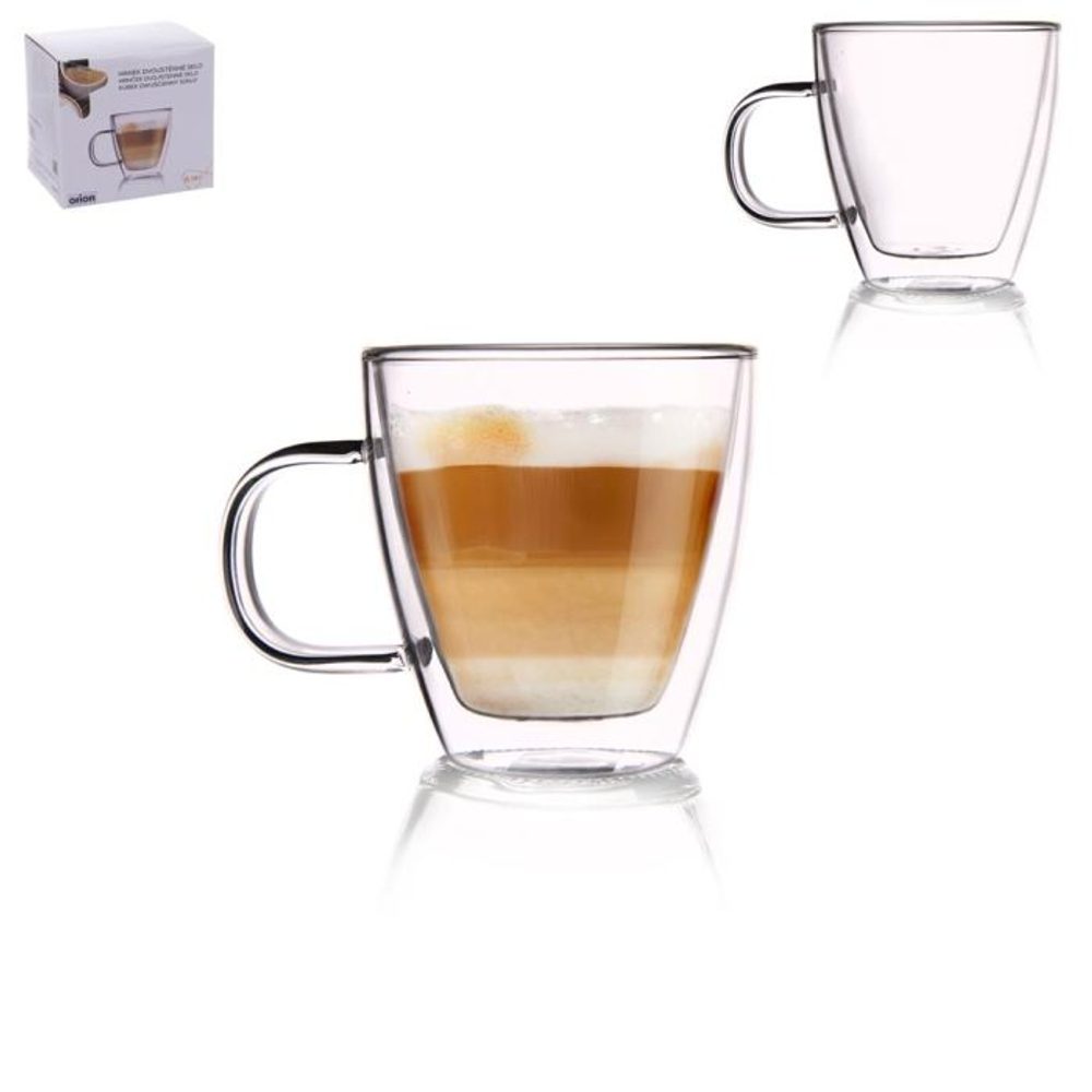 Levně hrnek 180ml-1ks-2stěnný, d7, v.8cm, sklo