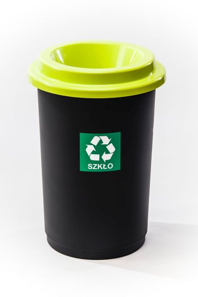 Levně koš odp.50l ECO BIN zelený,tříd.odp.,plast
