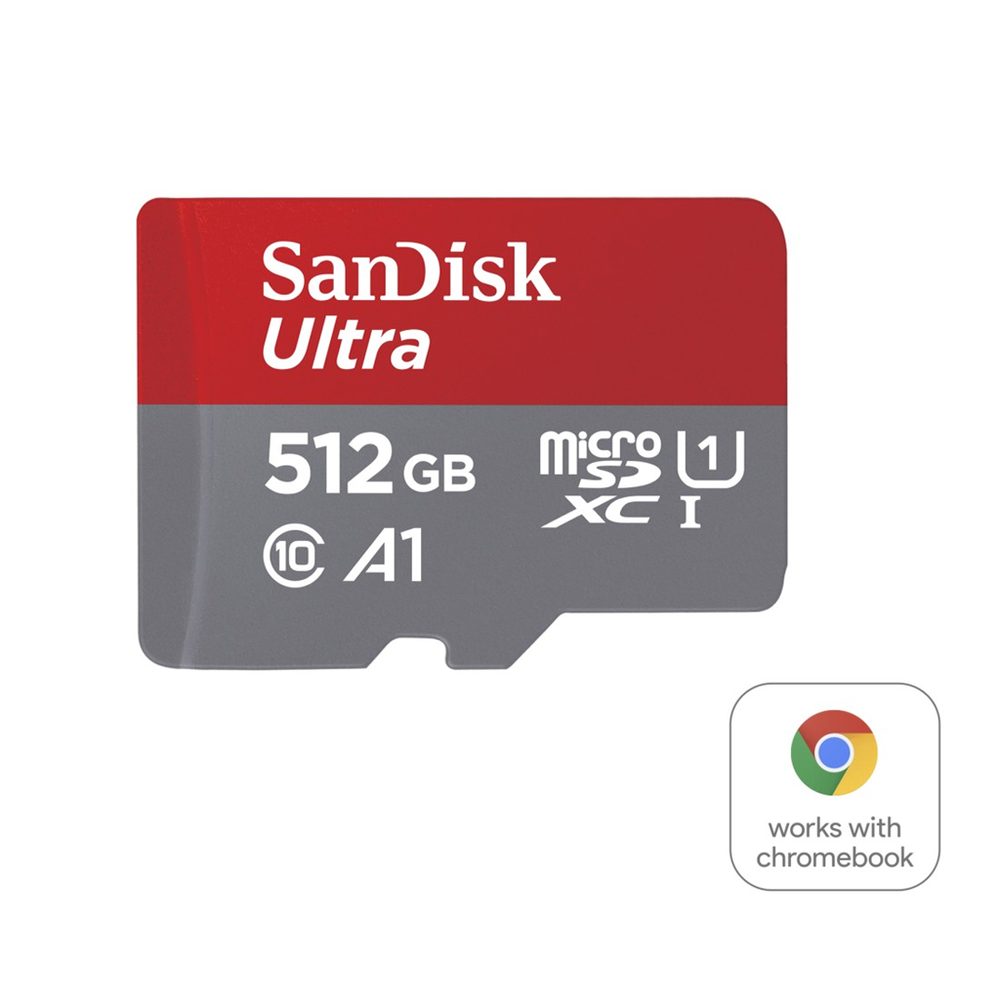 Levně SanDisk Ultra microSDXC card for Chromebooks 512 GB, 150 MB/s, UHS-I, s adaptérem