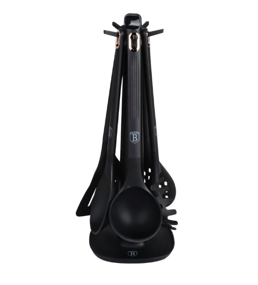 Levně BERLINGERHAUS Kuchyňské náčiní sada 6 ks se stojanem Black Rose Collection BH-8617