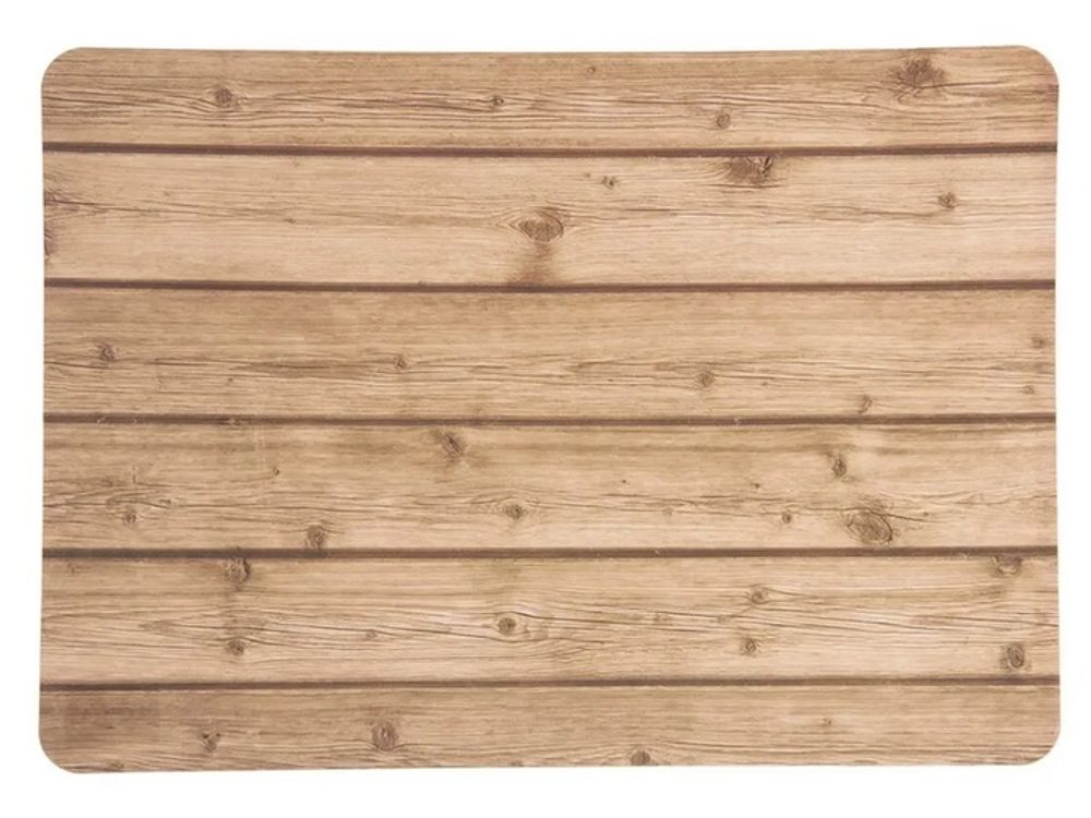 Levně prostírání 43x30cm, DŘEVO světlé, plast