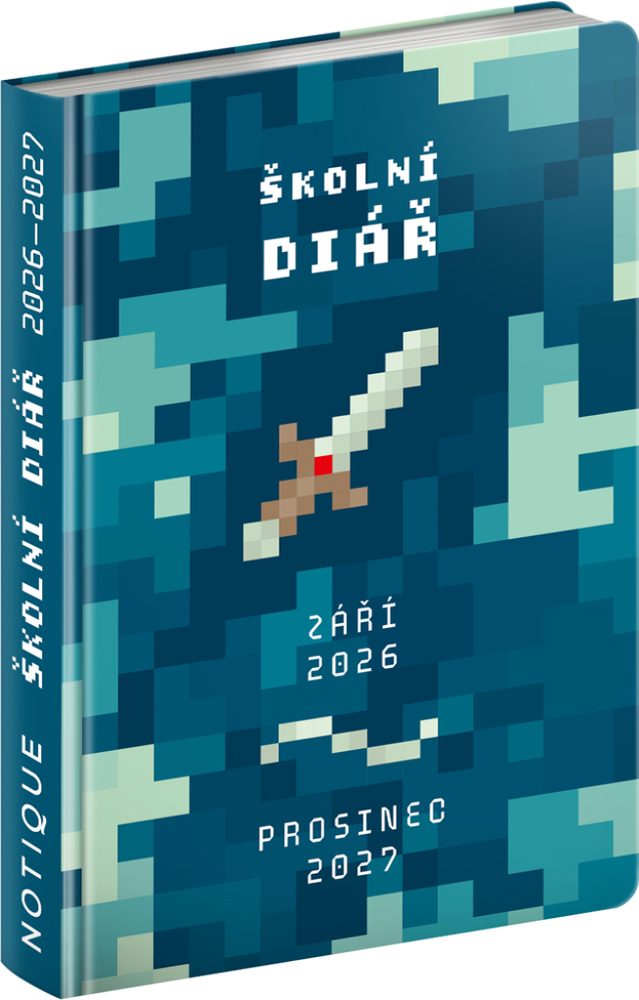 Levně NOTIQUE Školní diář Gamer (září 2026 – prosinec 2027), 9,8 x 14,5 cm