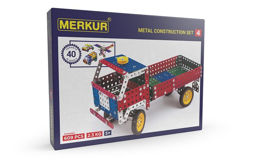 Levně Merkur 4 stavebnice, 602 dílů, 40 modelů