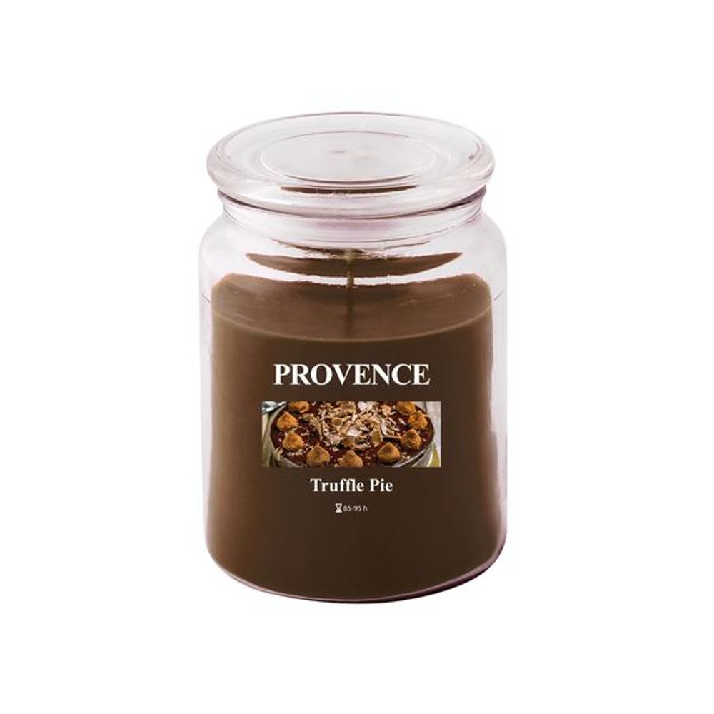 Levně Provence SVÍČKA VE SKLE S VÍČKEM 510G, LANÝŽOVÝ KOLÁČ