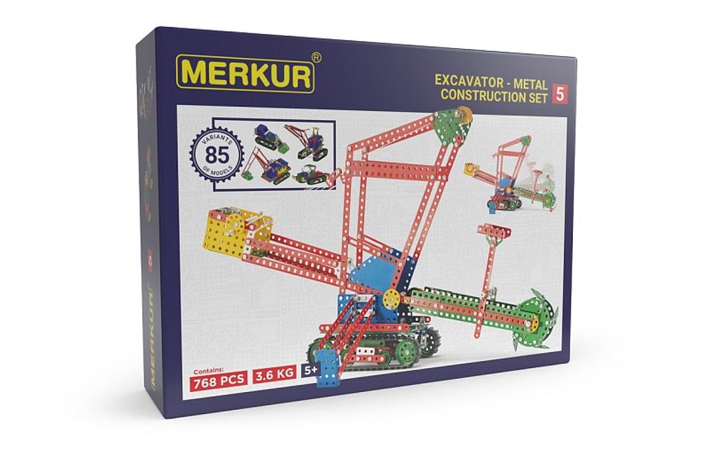 Levně Merkur 5 stavebnice, 767 dílů, 80 modelů