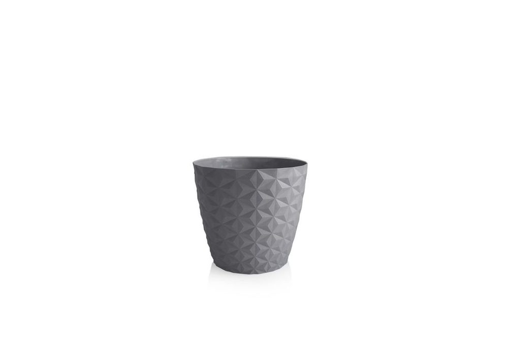 Levně obal d16cm CRYSTAL antracit matný, plast