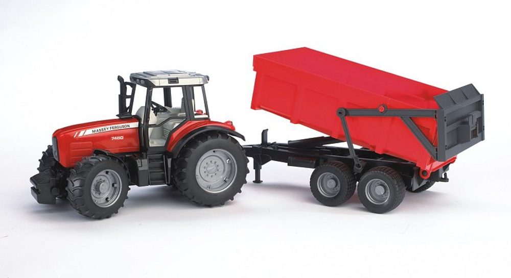 Levně Farmer - traktor Massey Ferguson s přívěsem
