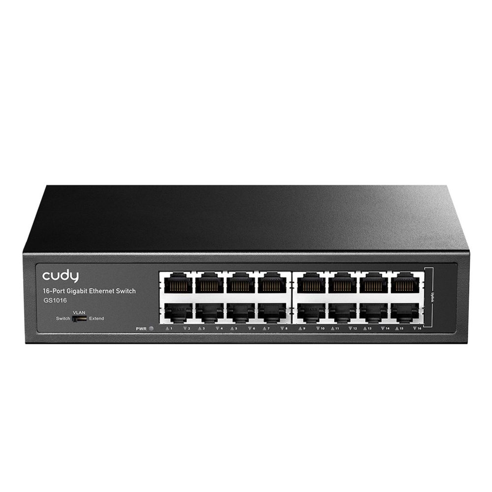 Levně Cudy switch 16portový Gigabit, kovový (GS1016)