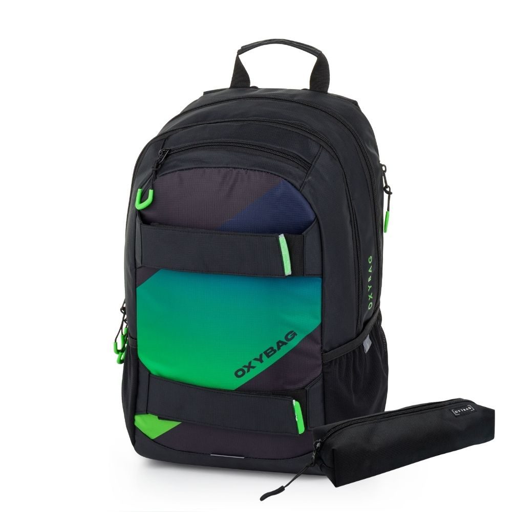 Karton P+P Studentský batoh + etue OXY Sport Ombre boy