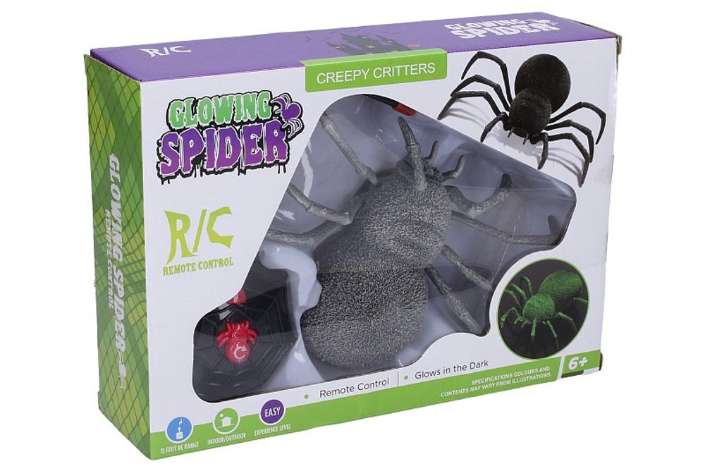 Levně WIKY Pavouk RC svítí ve tmě 20 cm