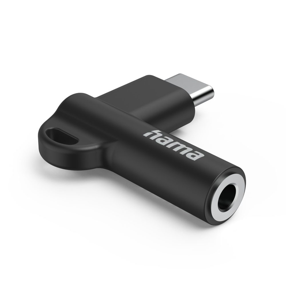 Levně Hama audio adaptér USB-C na jack 3,5 mm, aktivní, kompaktní