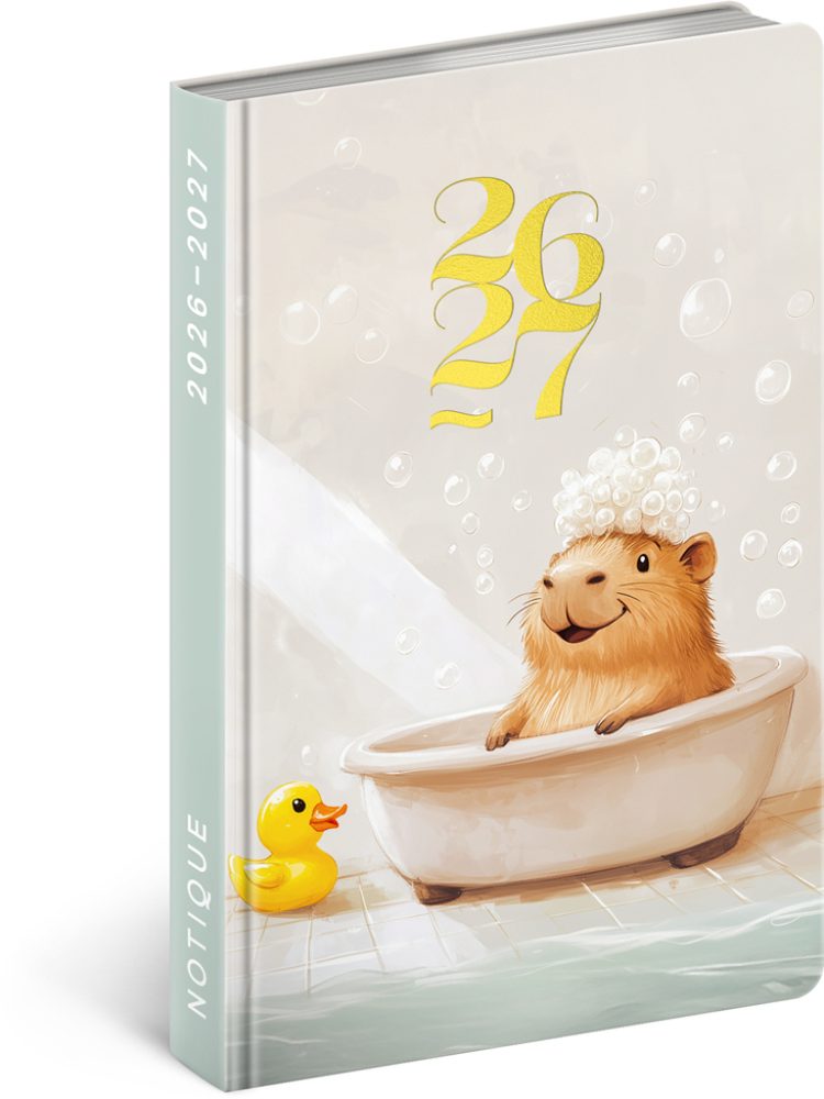 Levně NOTIQUE 18měsíční diář Petito – Kapybara 2026/2027, 11 x 16 cm