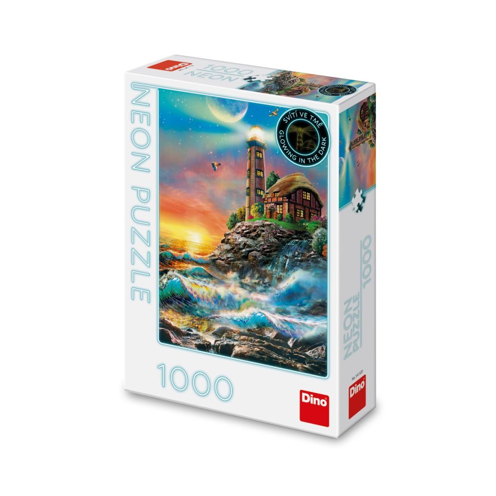 Levně MAJÁK 1000 neon Puzzle