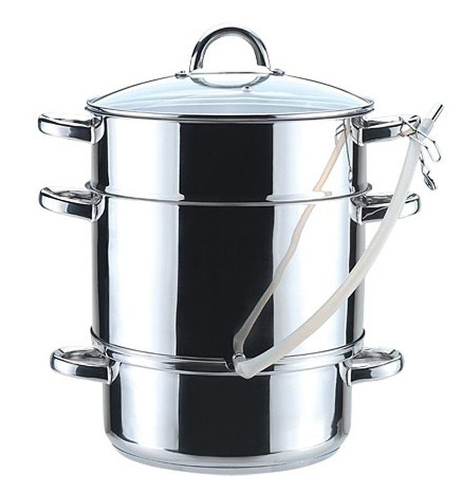 Levně hrnec 8,0l NR odšťavňovací, d25cm, NR+pokl.sklo